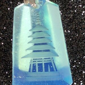 Blue Pagoda Pendant